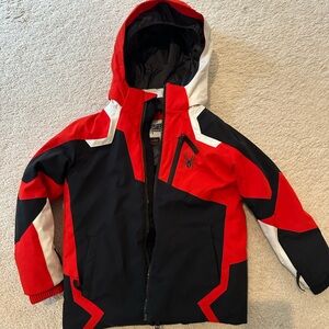 Spyder Red and Black Jacket with Logo